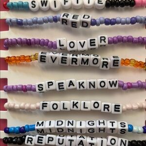 Swifties 10 for $12 Colorful Beaded Bracelets Taylor Swift
